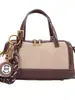 Bolso Boston único con bloques de color para mujer, nuevo modelo 2026, bolso de mano de alta gama, bolso cruzado, bolso de hombro para el trabajo y los desplazamientos