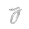 Anillo de serpiente con forma de serpiente para hombres y mujeres, anillo de cola de serpiente pequeño, anillo de dedo índice con apertura ajustable, diseño de nicho, anillo personalizado simple