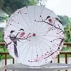 Paraguas de Papel Aceitado Estilo Antiguo Paraguas de Tela de Seda Impreso Decoración de Paraguas Paraguas de Techo Paraguas Parasol Accesorios para Fotografía Paraguas de Pasarela Paraguas de Danza Hanfu