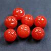 Cuentas redondas de jadeíta roja de 12, 14 y 16 mm, color dinero, ruyi, cuentas sueltas, nube trasera, accesorios para pulseras y collares DIY