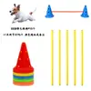 Equipo de Entrenamiento de Agilidad para Perros, Entrenamiento de Obstáculos para Perros, Postes de Salto, Barriles Cónicos, Postes Marcadores, Vallas Combinadas para Mascotas, Dispositivo de Entrenamiento para Perros