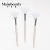 Amazon brocha suave nacarada para mascarilla abanico maquillaje DIY maquillaje brocha para spa de belleza daub ácido brocha de abanico