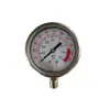 Manómetro de presión con resistencia a golpes, relleno de aceite, manómetro de vacío, manómetro de presión hidráulica, manómetro luminoso de 40MPA, todo de acero inoxidable