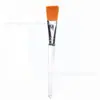 Em estoque Pincel para Máscara Cabelo Macio Pincel de Beleza Facial Pincel de Maquiagem Pincel para Base Spa Cabeça Plana Profissional Sem Marcas
