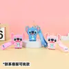 Bolsa de almacenamiento para auriculares de silicona con personaje Stitch para cruzar fronteras, llavero colgante, monedero infantil, llavero, personalización