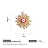 Estilo Europeo y Americano Colorido Ojo del Diablo Estrella de Mar Colgante Diseño Personalizado Hecho a Mano DIY Accesorios para Colgantes de Collar