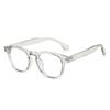 Gafas cuadradas geniales TR90 luz azul espejo plano para hombre nuevo estilo académico con remaches espejo plano gafas para mujer nuevo espejo para computadora