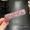 Japonês Coreano Indústria Pesada Flash Diamante Coração BB Clip Temperamento Versátil Lado BB Clip Celebridade da Internet Fios Soltos Moda Atmosfera Fashionável Mulher Fashionável