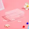 Caja Cuadrada Cadena de Cuentas Cuentas de Arroz Plástico Caja de Almacenamiento Rectangular Papelería Caja de Empaque Hecha a Mano Joyería Accesorios de Metal para Cuentas Caja