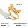 Pulsera Flor de Lazo Europea y Americana Wanxing Anillo de Lujo Ligero de Gama Alta Acero de Titanio Joyería que No se Desvanece Estilo Caliente Transfronterizo