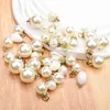 Botões de Pérola com Cravação de Diamantes Redondos para Acessórios de Roupas DIY Botões para Suéteres Casacos Decoração para Roupas Sapatos Bolsas Pingentes