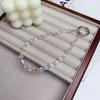 Pulsera de Cristal Colorido de Azúcar para Mujer Moda Ins Pequeña Fresca Cadena Colgante Cordón para Teléfono Móvil Cadena Colgante Corta para Muñeca