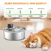Dispensador de Agua para Mascotas Philidi 12L Acero Inoxidable 304 Dispensador de Agua de Flujo Circulante Automático para Gatos y Perros Dispensador de Agua Inteligente