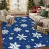 Alfombra Base Lavable de Cachemira Sintética para Festival Navideño, Limpiable, Sin Lavado, Alfombrilla de Suelo de Área Grande con Cobertura Total, Alfombra para Sala de Estar del Hogar