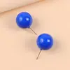 Pendientes de Frijol Simples Transfronterizos Europeos y Americanos Pendientes Redondos de Acrílico Color Caramelo Pendientes para el Viaje Diario Pendientes para Mujer