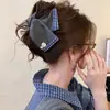 Grampo de Cabelo Triângulo Estampa de Leopardo de Alta Qualidade para Mulheres no Outono e Inverno Novo Estilo Presilha Tubarão para Toda a Parte de Trás da Cabeça Grampo de Cabelo Grande Acessórios de Cabelo