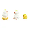 Micro Paisagem de Musgo Criativa Fofa Boneca Pato Pequeno Decoração DIY Miniatura Mini Enfeites de Resina