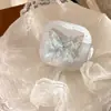 Funda Azul Hielo Transparente con Mariposa para Auriculares Bluetooth Apple AirPods 4ª Generación, Adecuada para Pro2, Estilo Fresco para 3ª y 5ª Generación, con Suave Anillo para Colgar