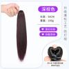 Peluca de Cola de Caballo para Mujer Cabello Largo Pinza Grande Ola Alta Cola de Caballo Natural Celebridad de Internet Trenza Correa Cabello Largo Rizado Cola de Caballo Falsa