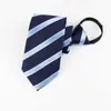 Gravata Masculina com Zíper Formal de Negócios 8cm Gravata Listrada Grátis Noivo Casamento Padrinhos Gravata Vermelha Preta