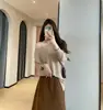 Temperamento Suave Manga Murciélago Punto Irregular Estampado Leopardo Bufanda de Seda Conjunto de Dos Piezas Mujer Otoño Nuevo 2026 H092215