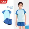 Traje de baño nuevo para niños, de dos piezas, protección solar, secado rápido, alta elasticidad, traje de baño conservador para niños pequeños, medianos y grandes