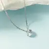 Cadena Clavícula Estilo Coreano Japonés Collar de Chica con Temperamento Simple Versátil para Niñas Tendencia de Personalidad Colgante de Diamante Único Collar para Mujer
