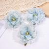 Simulación de flor de peonía quemada, accesorios para el cabello Hanfu, material para bricolaje, flor hecha a mano, caja de flores, material para boda, flor