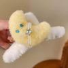 Horquilla para el pelo con forma de estrella de peluche, para otoño e invierno, temperamento femenino, para la parte trasera de la cabeza, con forma de corazón, Mao, con forma de tiburón, para niña