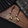 Doze Chaveiros do Zodíaco Giram para Atrair Riqueza e Tesouros Ornamentos de Mão Pingente de Carro Pingentes de Presente Atacado Ornamentos