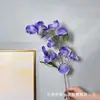 Jardín de Monet Flores Artificiales Bricolaje Decoración de Escena de Boda Arreglo de Habitación de Boda Exhibición de Ventana de Centro Comercial Serie Morada Flores Falsas