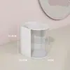 Caja de Almacenamiento Giratoria a Prueba de Polvo para Polvera de Escritorio Estante de Almacenamiento para Tocador Tubo de Almacenamiento para Esponjas de Maquillaje Almohadillas Labiales Pinceles de Maquillaje