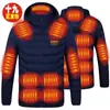 Ropa de Algodón Calefactora Zona 19 Ropa de Algodón Calefactora Inteligente Ropa de Algodón Calefactora Eléctrica Cálida para Pareja al Aire Libre Calefacción de Temperatura Constante en Todo el Cuerpo Ropa de Algodón