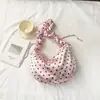Bolsa de Ombro Feminina Grande Capacidade Estilo Coreano 2026 Primavera Nova Design Único Bolinhas Formato Bolinho Bolsa Transversal Fashion Casual