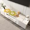 Mantel transparente de PVC para mueble de TV, ligero, de lujo, de alta gama, largo, para zapatos, protector de encimera y aparador.