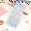 Adesivos estéreo estilo K com bolhas de desenho animado, frutas, animais, pão, para bolsas, diários e crianças. Adesivos de gato com CD.