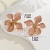 Explosiones europeas y americanas moda pendientes de flor de gota de aceite para mujer atmosféricos de alto nivel temperamento pendientes simples s925 pendientes al por mayor