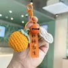 Ramo de Flores de Hilo Mini Hecho a Mano Día del Maestro Día de la Madre Día de San Valentín Regalo de Año Nuevo Llavero Colgante para Bolsa