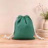 Bolsa de Lona con Cordón Bolsa Personalizada con Cordón Plano Bolsa de Almacenamiento a Prueba de Polvo para Productos Digitales Bolsa Promocional para Eventos de Exposición