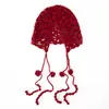 Gorro de Cachemira para Mujer 100% Cachemira Pura Nueva Moda Versátil Corte Simple Tejido Cálido con Cuerda