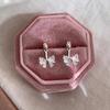 Aretes de Lazo de Zirconia Coreana para Mujer, Lujo Accesible, Versátiles, Dulces, Aretes de Nicho de Alta Gama, Aretes Nuevos