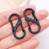 Hebilla de Puerta Colorida de Doble Apertura en Forma de S Hebilla de Resorte Llavero de Aleación de Zinc Joyería Accesorios DIY Anillo de Conexión Colgante Al por Mayor