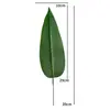 Hojas artificiales pequeñas hojas de plátano viajeras accesorios para arreglos florales de boda decoración de fiesta con globos fábrica de hojas artificiales al por mayor canna