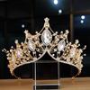 Coroa de noiva adorno de cabeça luxo elegante Super fada bonita Coreano vestido de noiva roupa para brinde acessórios de cabelo Europeu e Americano Nova Coroa