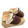 Pantuflas de Piel con Suela Gruesa, Punta Cerrada y Moño Retro para Mujer, Uso en Exteriores, Invierno 2026, Calidez con Felpa Adicional, Pantuflas de Algodón Birkenstock