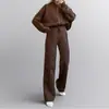 2026 Novo Conjunto de Roupas Femininas Transfronteiriças Europeu e Americano Conjunto de Calças de Verão Moletom Liso Solto com Cordão Conjunto Esportivo
