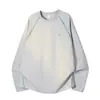 Camiseta Deportiva Funcional Popular de Verano, Delgada, de Secado Rápido, Corte Holgado, Manga Larga para Hombres y Mujeres, Ropa para Ciclismo al Aire Libre