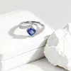 Anillos Hechos a Mano con Piedras Preciosas Incrustadas Recomendados en Tiktok para Mujeres, Anillos Abiertos de Alta Gama de Diseñador, Joyería Versátil de Moda