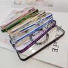 Funda Protectora para iPhone 14 a Prueba de Polvo Galvanizada con Patrón de CD Adecuada para Apple 15 Succión Magnética con Película para Lente 16Pro Funda Suave