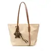 Bolsa de Ombro Feminina Simples Retrô, Bolsa de Mão com Grande Capacidade em Couro PU Macio, Bolsa Tote Versátil para Profissionais de Escritório e Pessoas que se Deslocam
